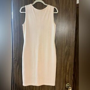 St John by Marie Gray cream knit dress